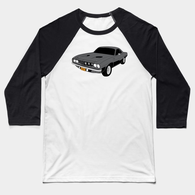 Phantasm - Jody Pearson's 1971 Plymouth 'Cuda Baseball T-Shirt by HellraiserDesigns